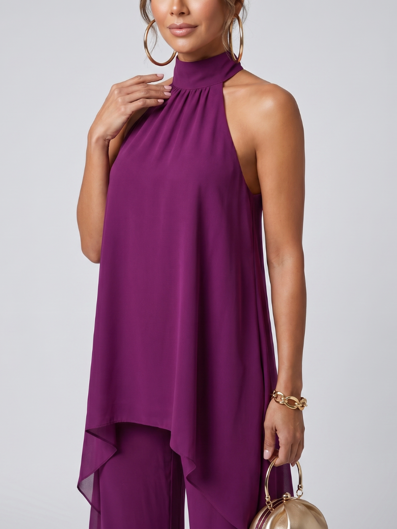 Zareen | Tunic Top & Wide-Leg Pants Set