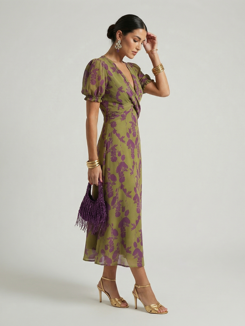 Estelle | Relaxed Floral Midi Dress