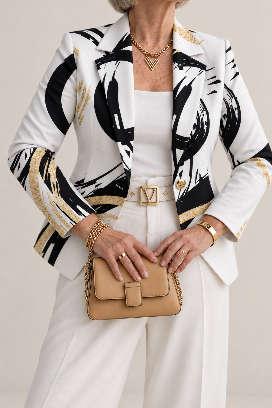 Noemine™ | Abstract Brushstroke Blazer