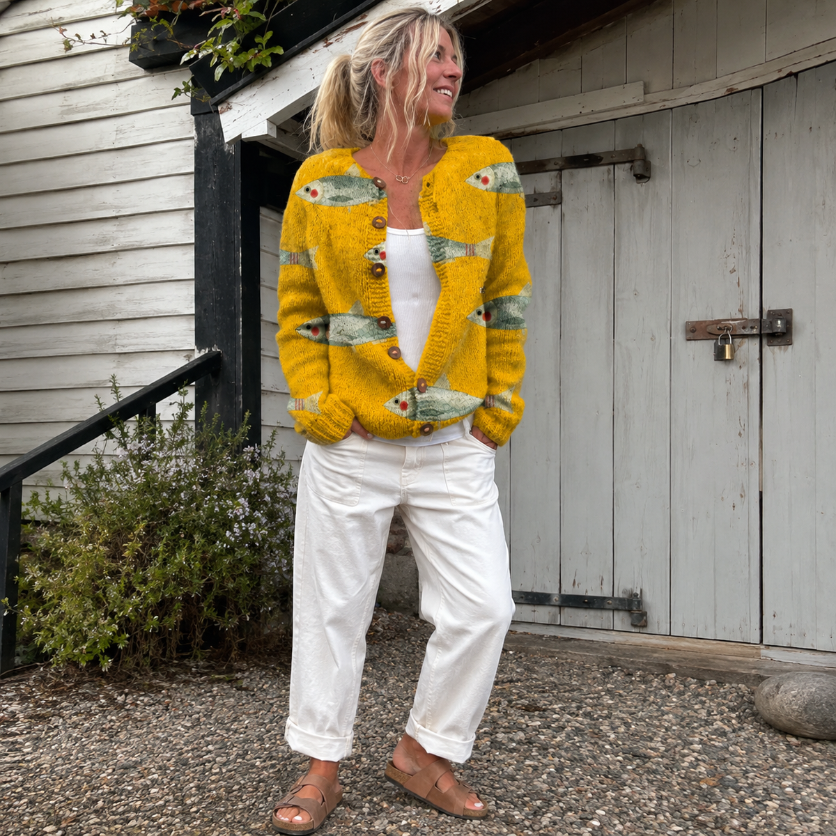 Anouk™ | Vintage Knit Cardigan Sweater
