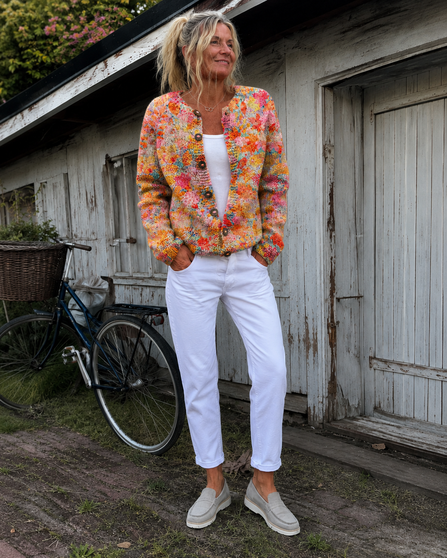 Helena™ | Vintage Knit Cardigan Sweater