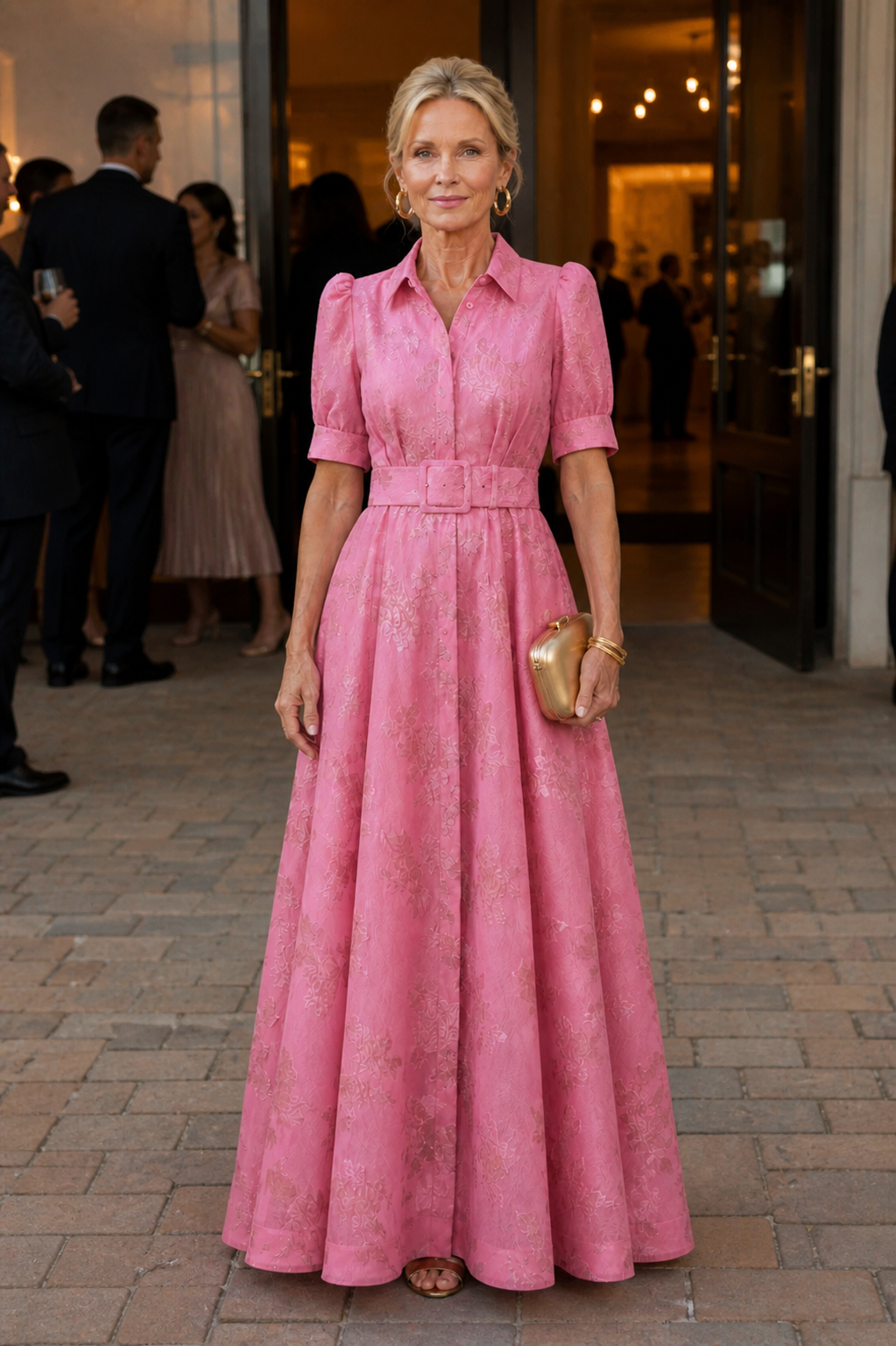 Colette | Belted Floral Maxi Dress