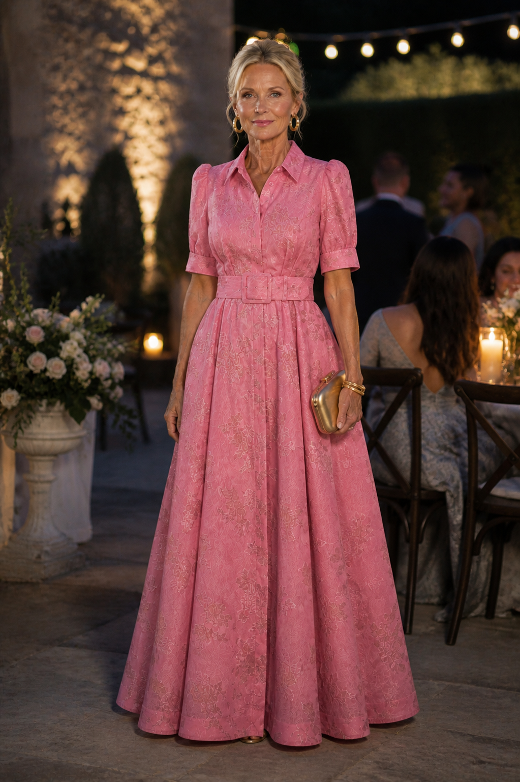 Colette | Belted Floral Maxi Dress