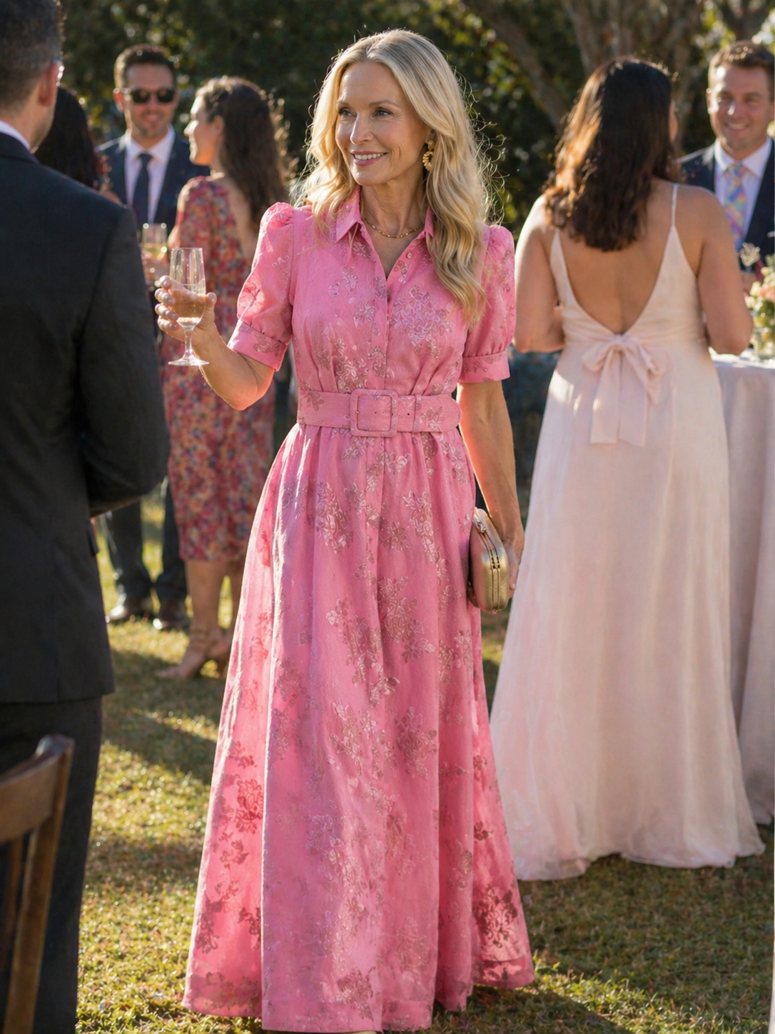 Colette | Belted Floral Maxi Dress