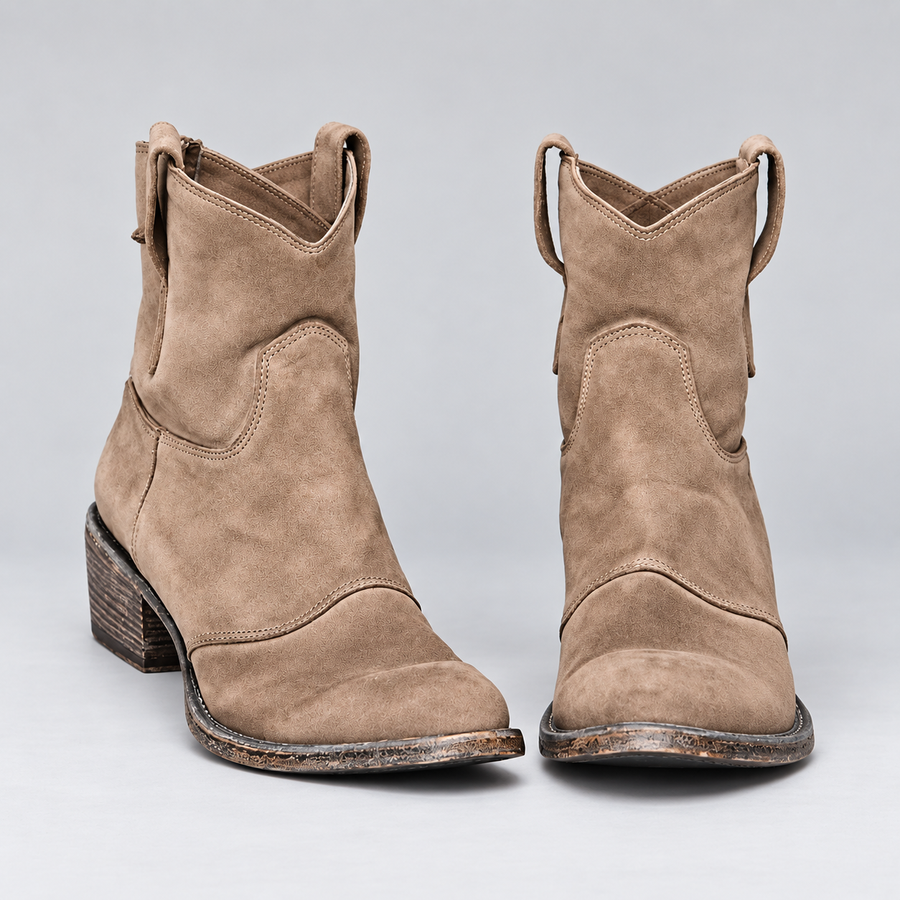 Piper | Western Pull-On Ankle Boots